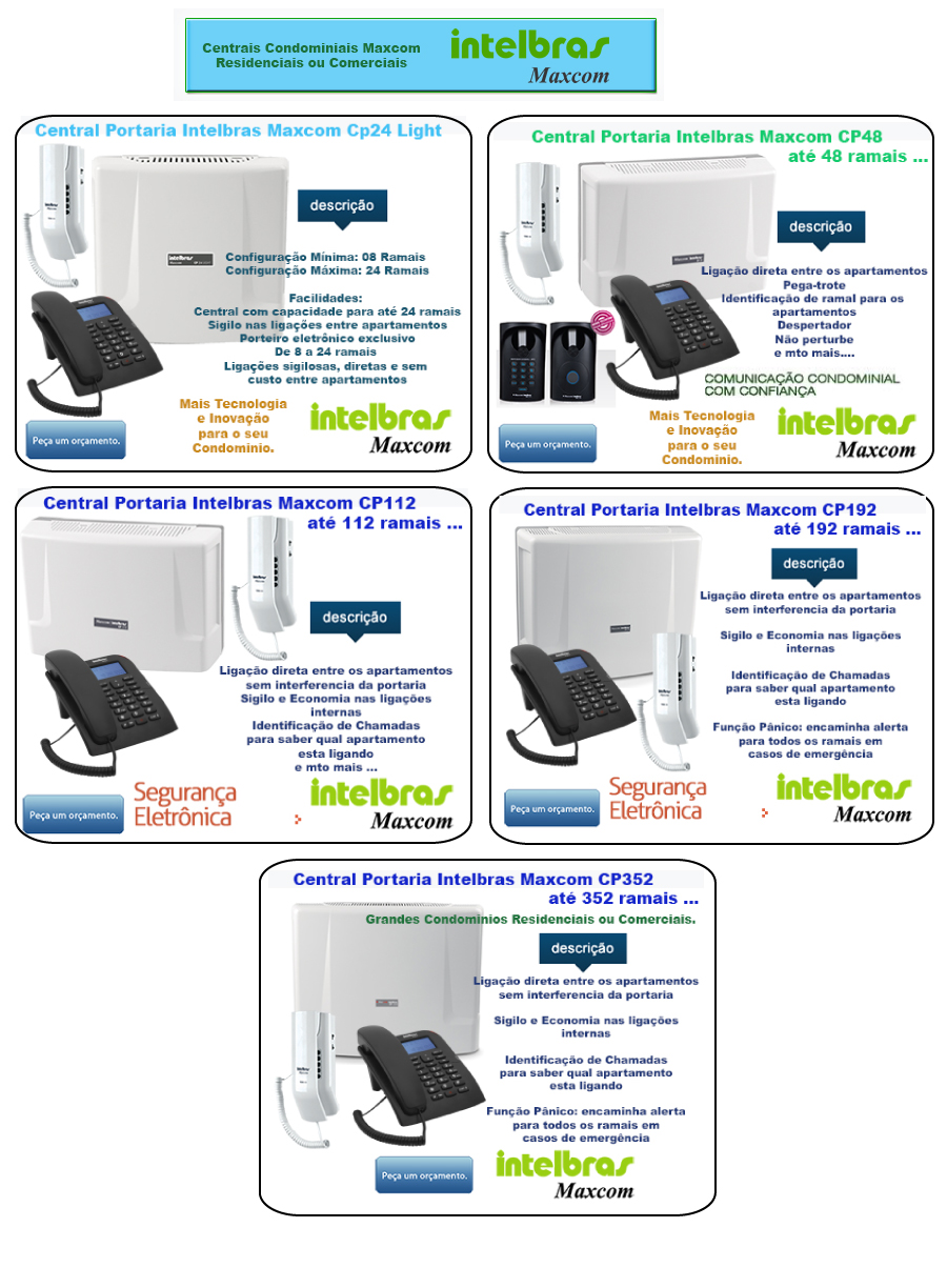 Interfone p/ Condominios - Sistema Digital - Peça Orçamento e Informações Técnicas, sem compromisso. Ligue: (11) 2011-4286.